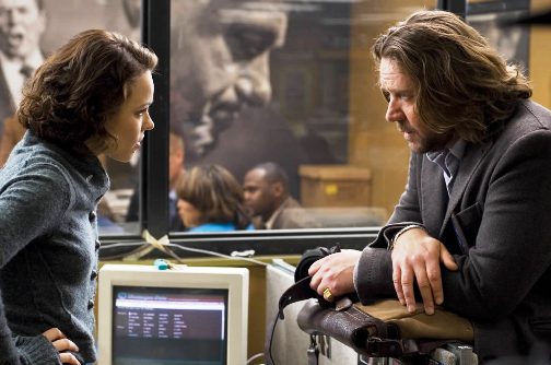 Russell Crowe and Rachel McAdams in State of Play